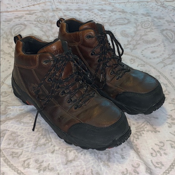 Converse Other - Converse Work Steel Toe Brown Hiking Boots Sz 10 W